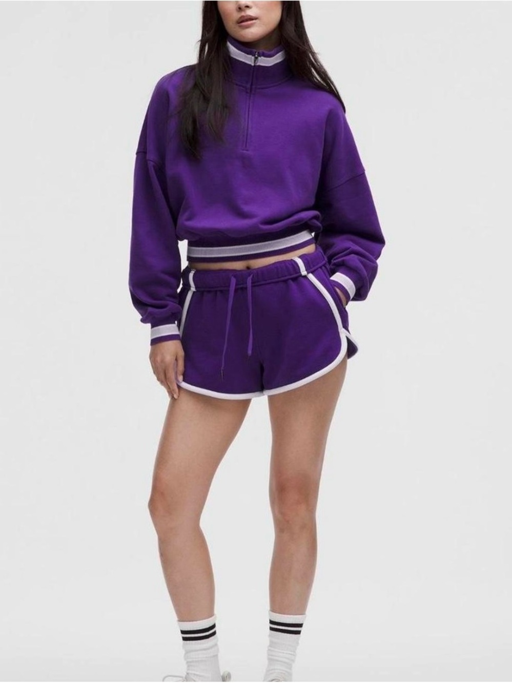 Lululemon purple scuba shorts